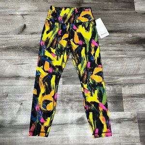 Lululemon Athletic Wunder Train Contour High Rise Tight Yoga Pants Multi NWT